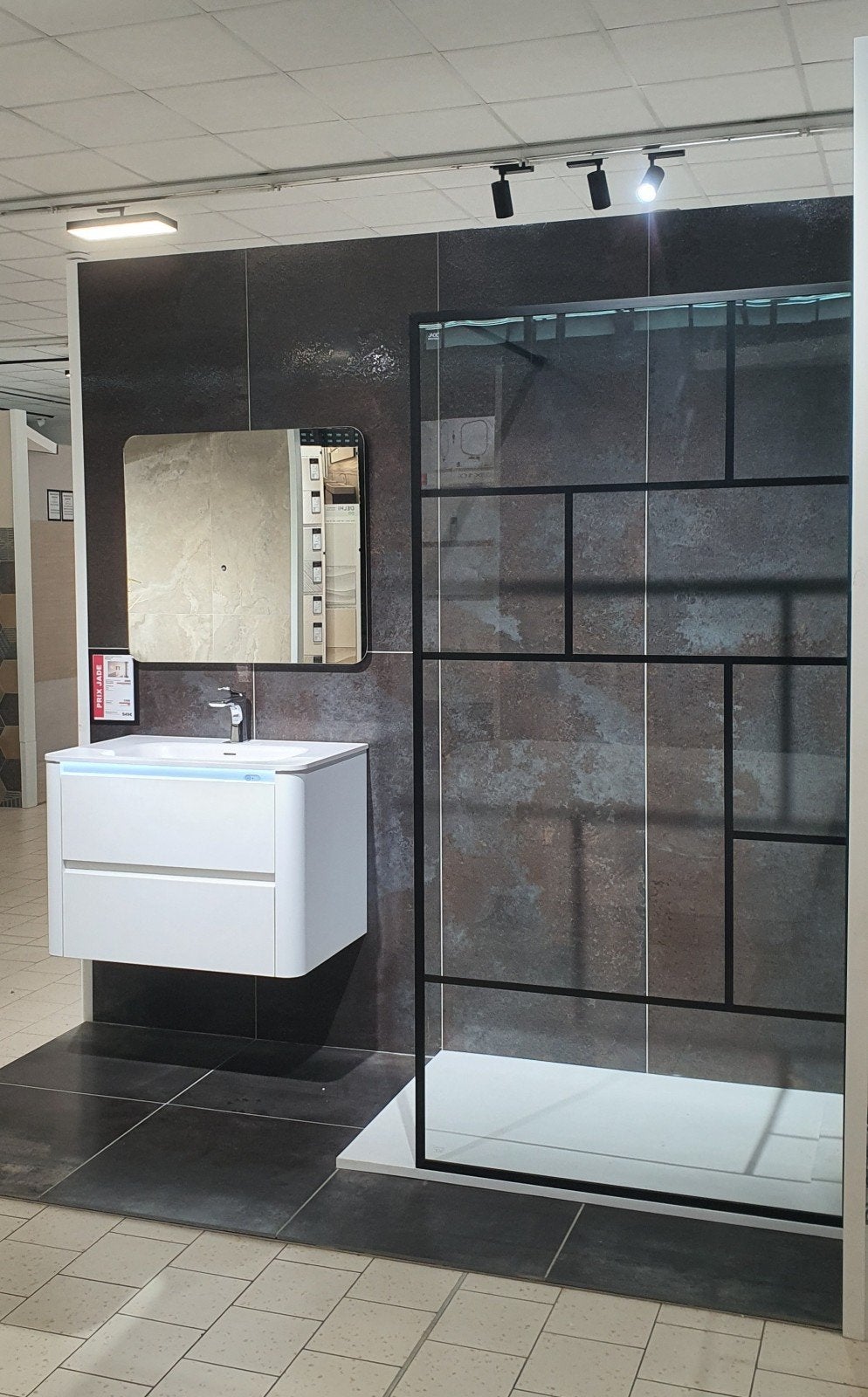 Parois de douche industrielle Neuve 1m/2m05, Enlèvement ou Envoi