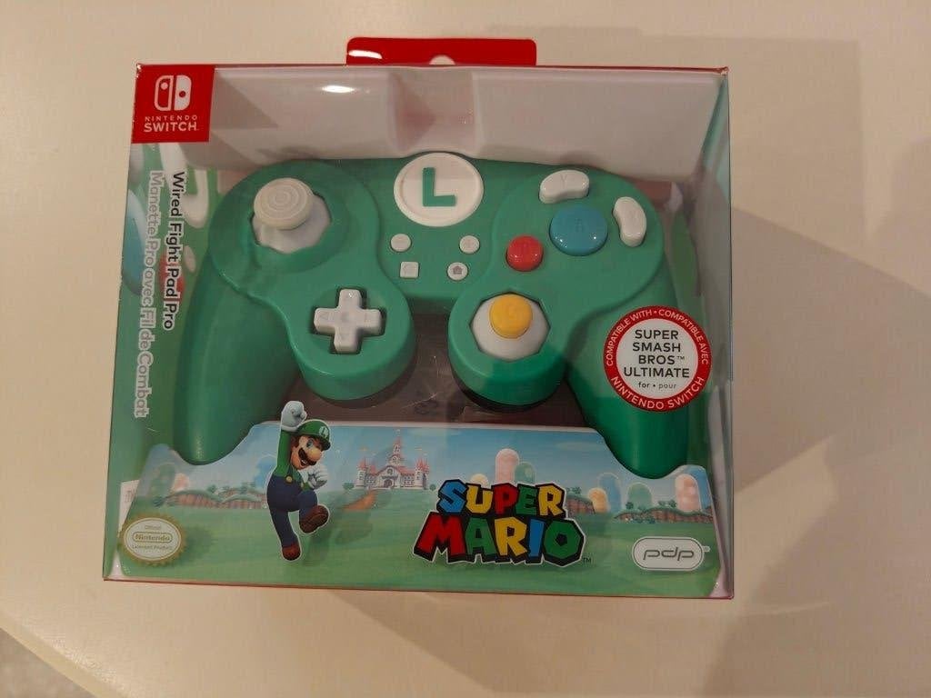Nintendo Switch Super Mario Bros Luigi controler, Games en Spelcomputers, Ophalen, Online, Racen en Vliegen, Zo goed als nieuw