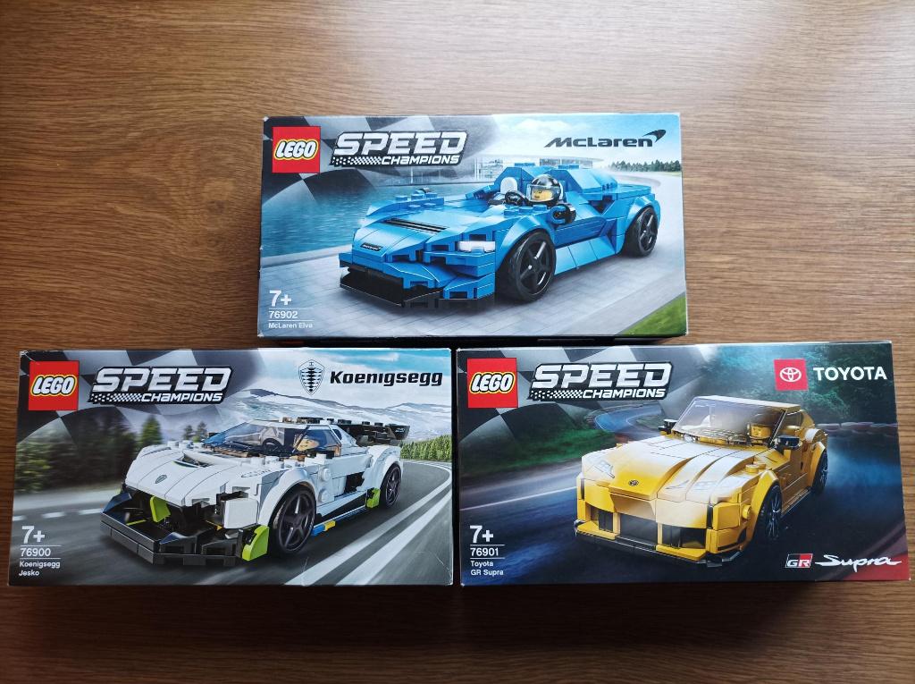 Set van 3 Lego Speed Champions Sealed 76900 + 76901 +76902, Lego, Nieuw, Complete set, Ongeopend/sealed