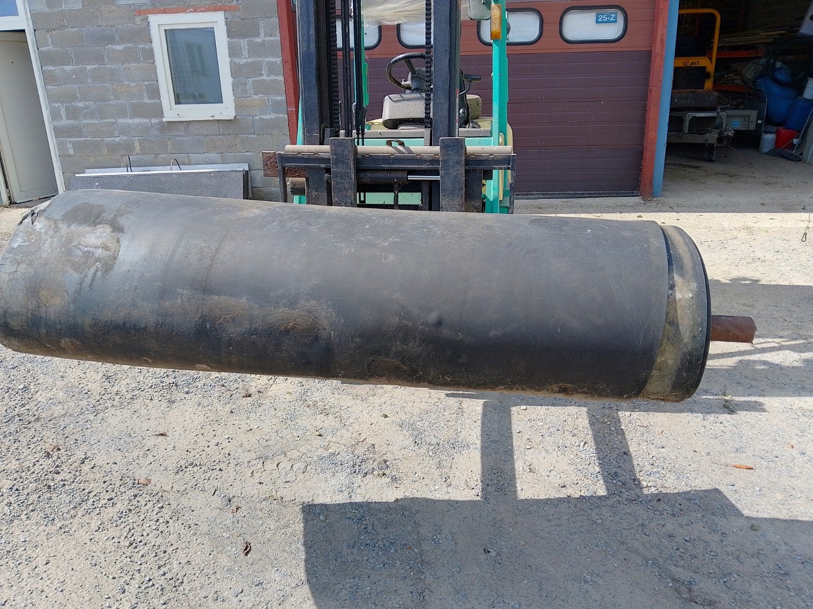 rubber mat op rol 155cm breed., Ophalen