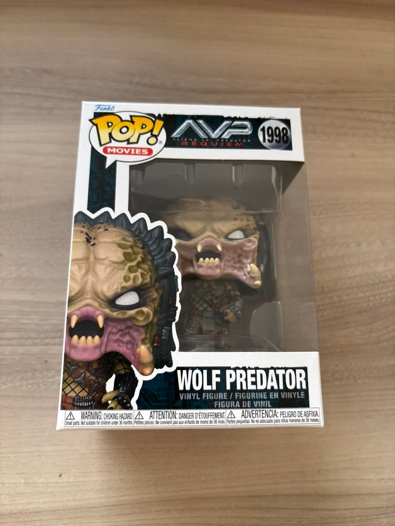 Funko Pop ! Films #1998 Wolf Predator — Vinyle AVP Requiem, Collections, Jouets miniatures, Comme neuf, Enlèvement ou Envoi