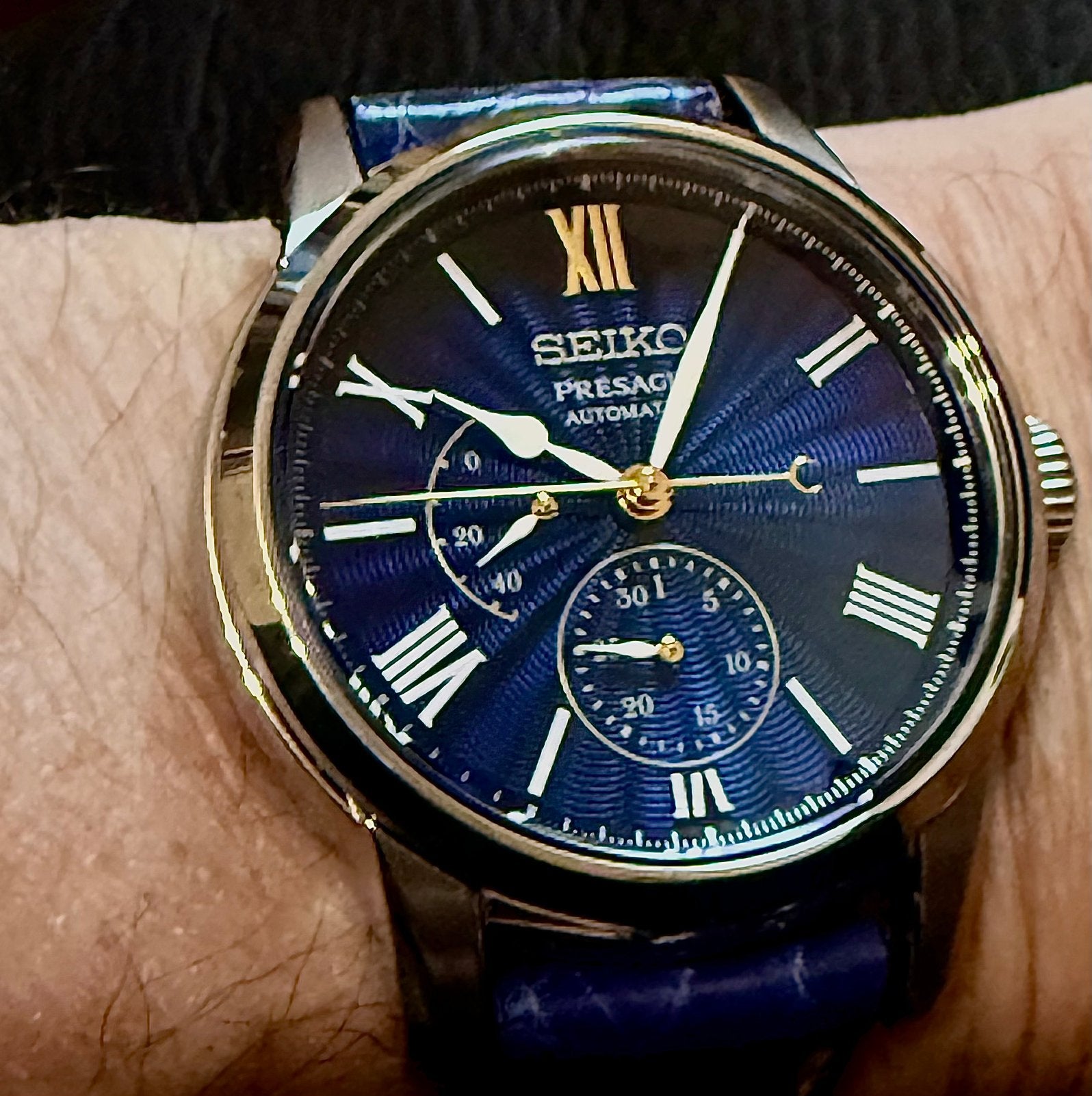 Seiko SPB399J1 Shippo emaille, Handtassen en Accessoires, Horloges | Heren, Zo goed als nieuw, Seiko, Staal, Staal, Ophalen of Verzenden