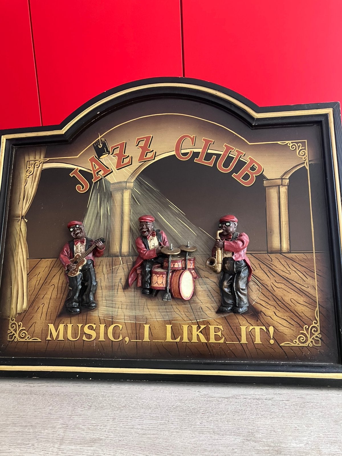Jazz club, Antiquités & Art, Enlèvement, Bois, Laqué/vernis, Musique