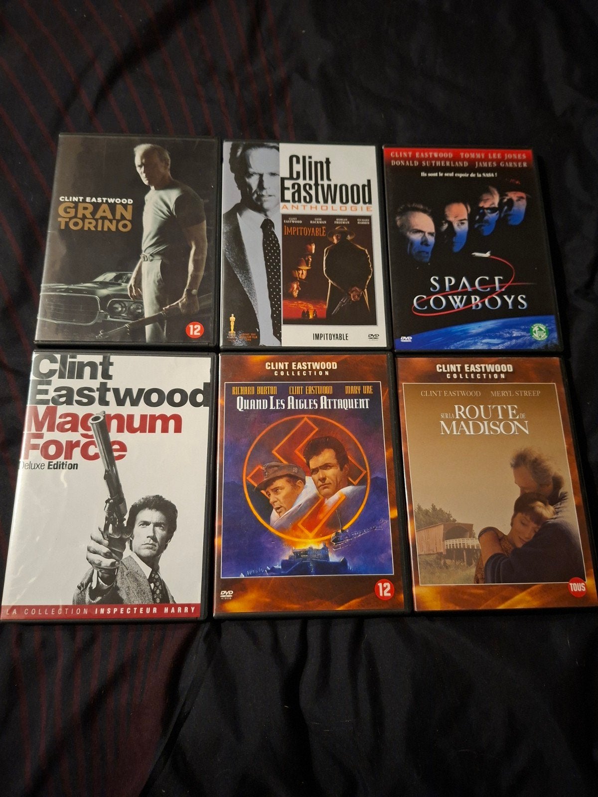A vendre 6 dvd Clint Eastwood, Action, Enlèvement ou Envoi, Néerlandais, Comme neuf