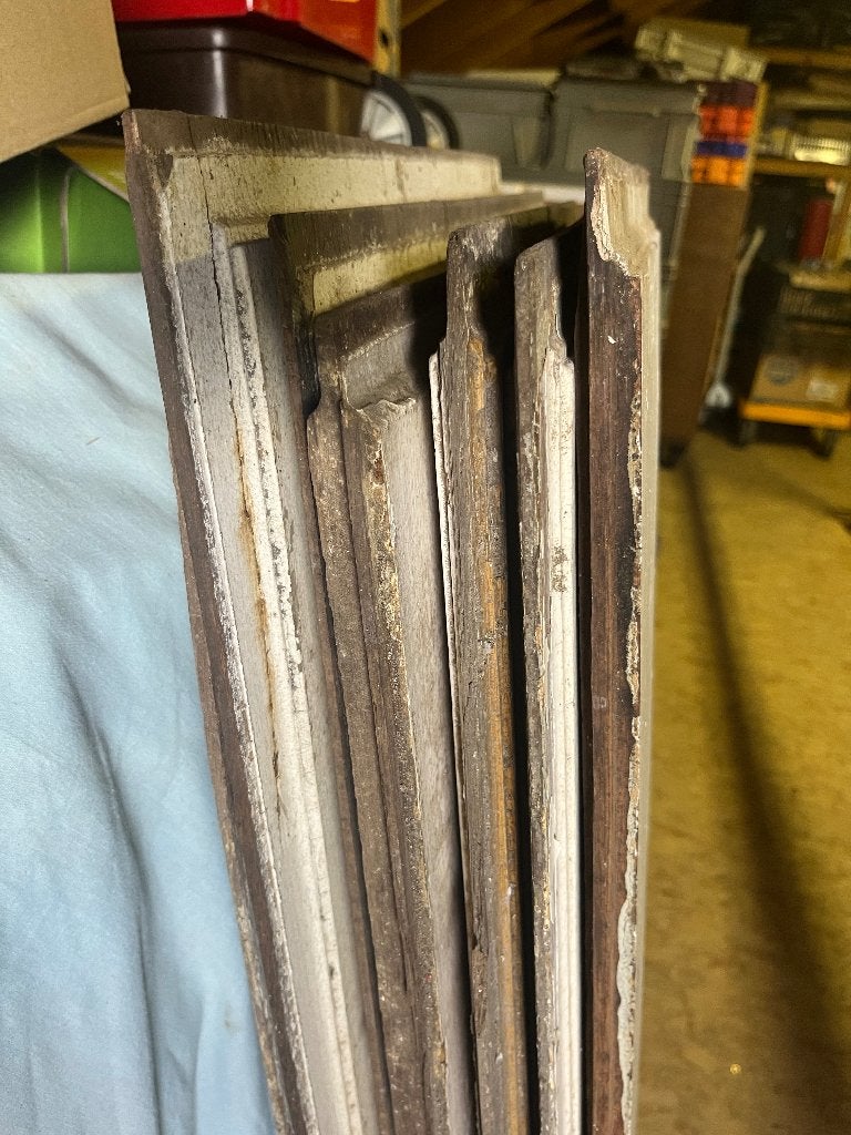 Recuphout oude eiken antieke panelen, Ophalen, Gebruikt, Hout
