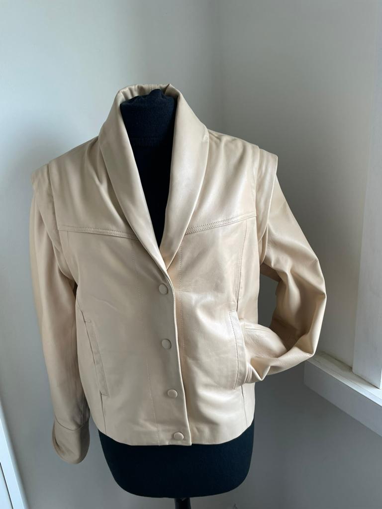 Lederen vest Caroline Biss  Maat 38, Kleding | Dames, Jasjes, Kostuums en Pakken, Ophalen of Verzenden, Zo goed als nieuw, Maat 38/40 (M)