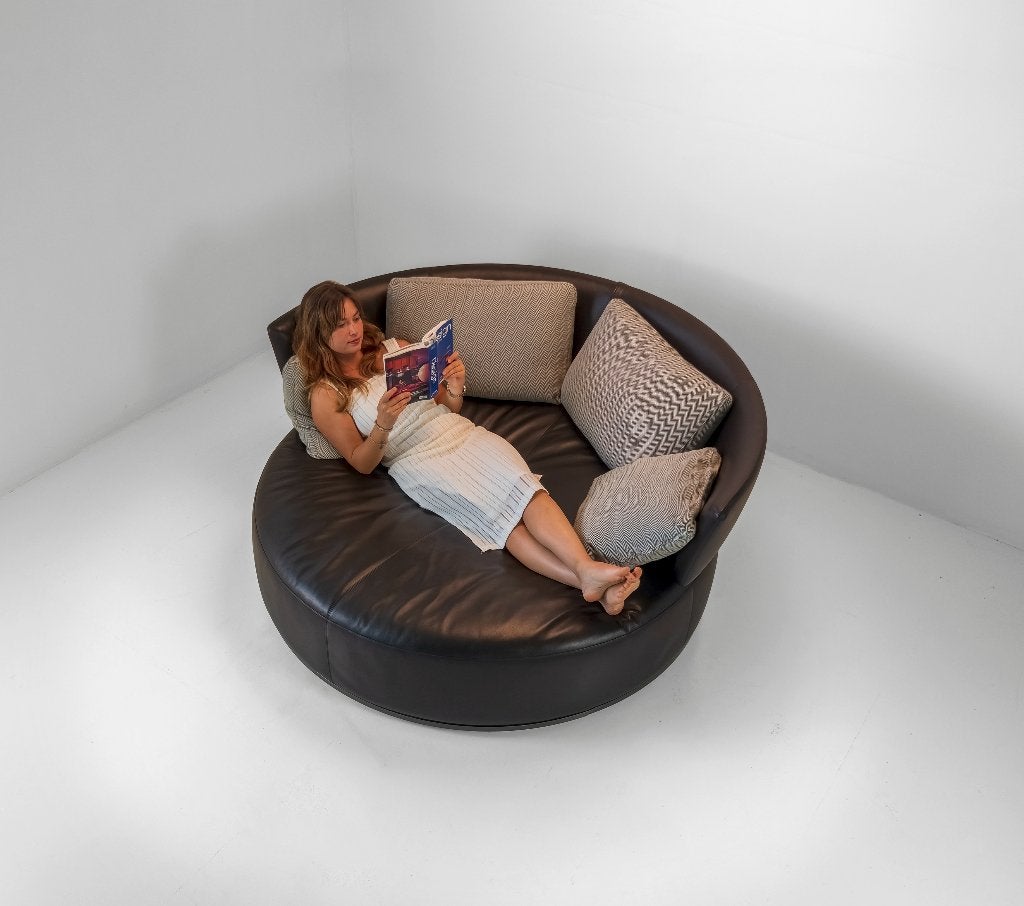 B&B Italia / Maxalto Amoenus draaibare loveseat / sofa, 150 tot 200 cm, Tweepersoons, Leer, Ophalen of Verzenden