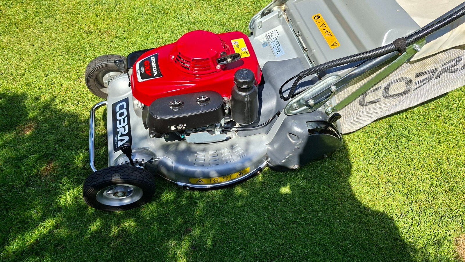Kaaz/cobra tn21-pro benzine walsmaaier., Tuin en Terras, Grasmaaiers, Ophalen, Cirkelmaaier, Zo goed als nieuw, Benzine-grasmaaier