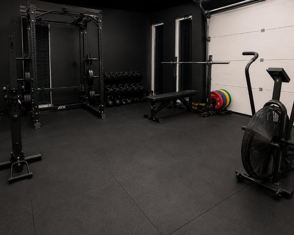 ongebruikte rubberen tegels 1m op 1m, Sport en Fitness, Ophalen