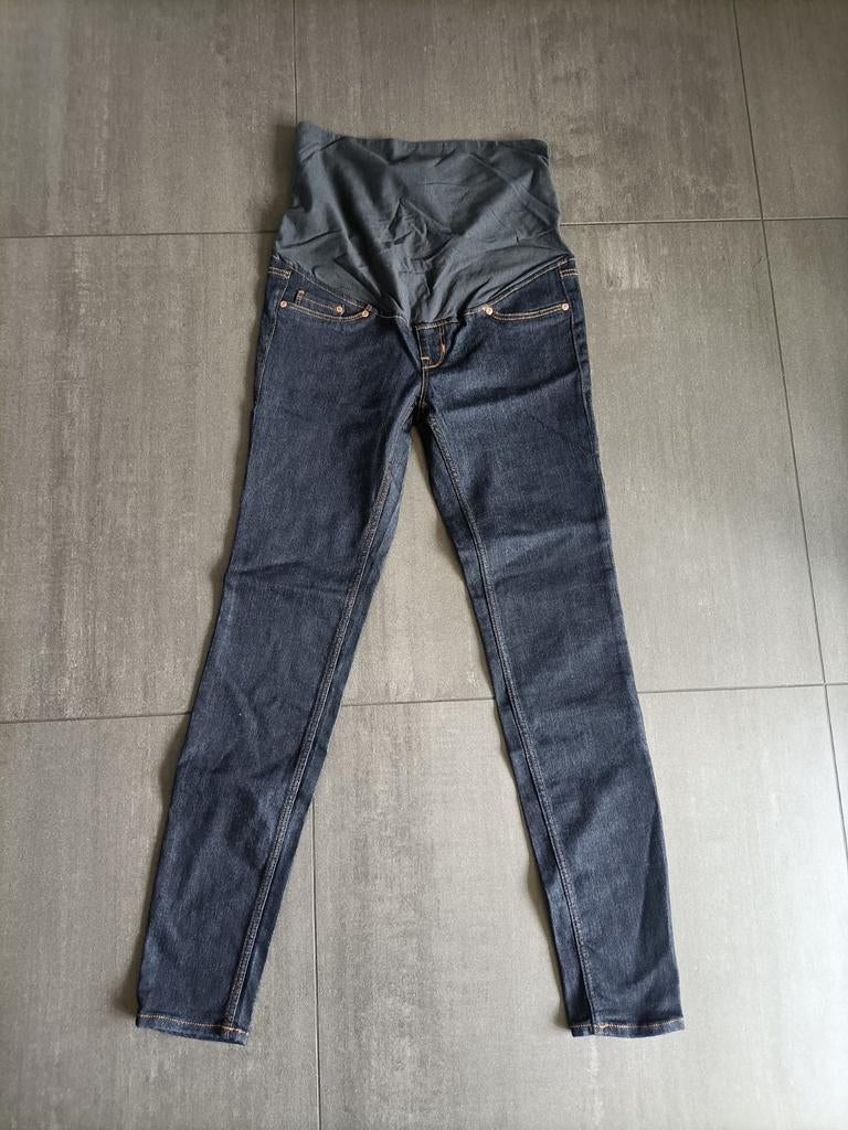 Zwangerschaps skinny jeans, Kleding | Dames, Zwangerschapskleding, H&M, Blauw, Zo goed als nieuw, Broek of Spijkerbroek
