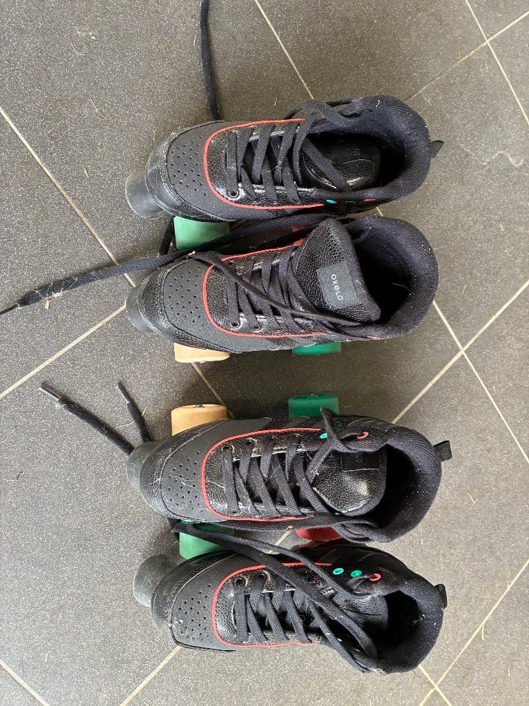 Rolschaatsen Oxelo 2 paar, Kinderen en Baby's, Ophalen of Verzenden, Zo goed als nieuw, Kinderen