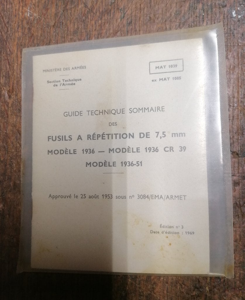 MAS36 WW2 Indochine militaire brochure, Verzenden, Overige soorten, Boek of Tijdschrift