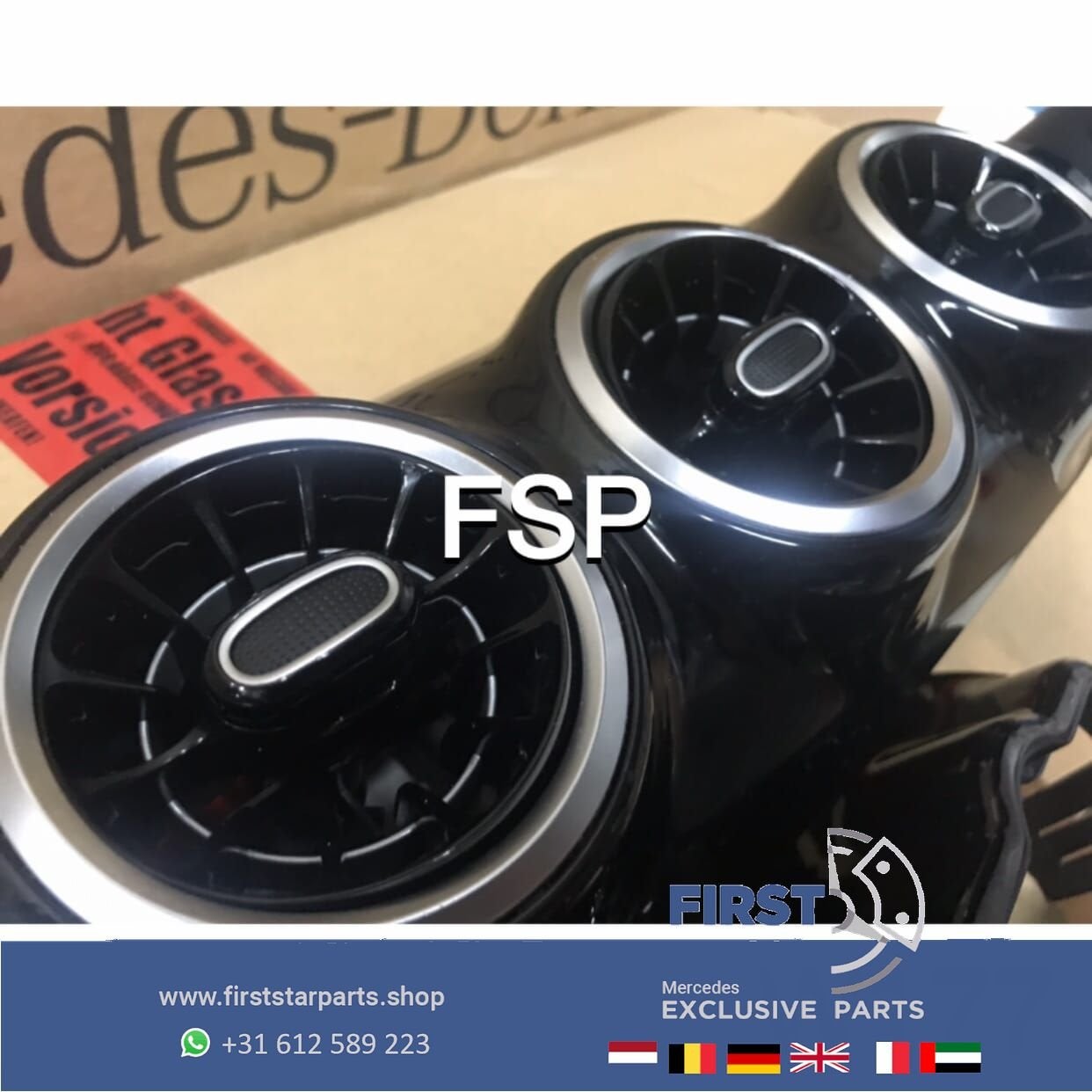 W177 dashboard LUCHTROOSTERS NIGHT PAKKET ZWART Mercedes A K, Utilisé, -, -, Enlèvement ou Envoi