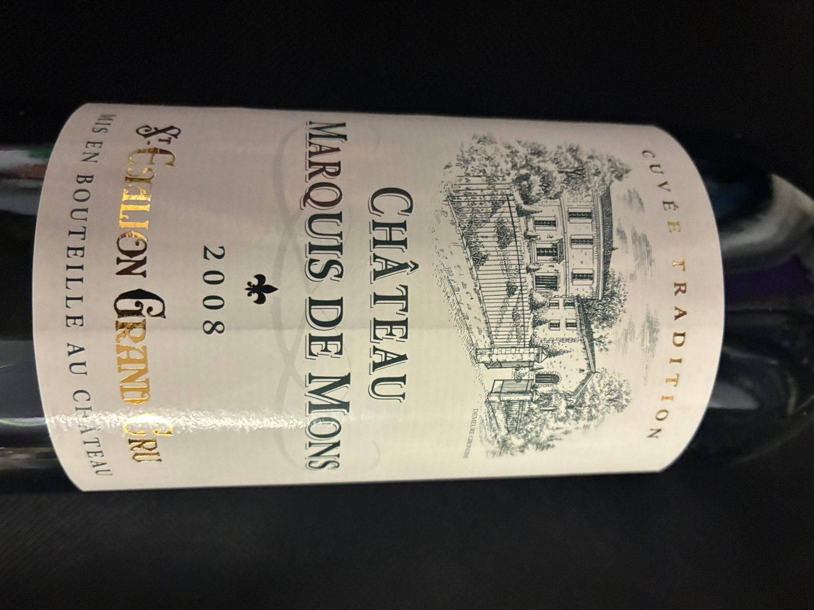 Chateau Marquis de Mons 2008, Enlèvement ou Envoi, Comme neuf