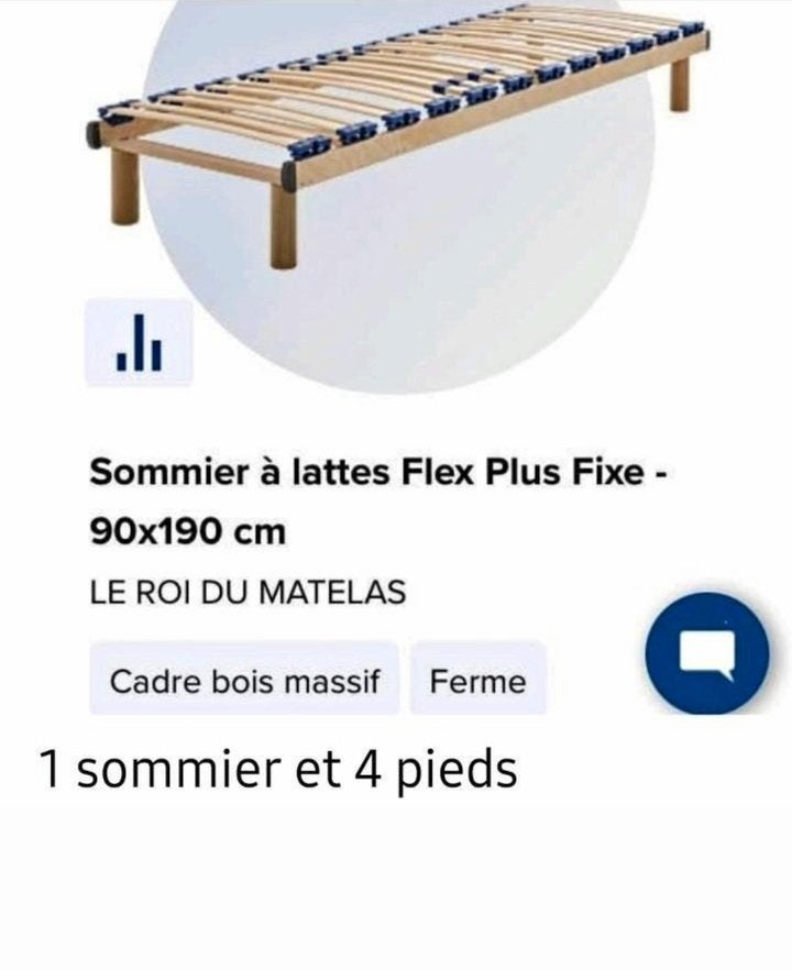 kingsize bed van ergonomische matras op poten 90/190 nieuw, Huis en Inrichting, Slaapkamer | Bedden, Ophalen, Zo goed als nieuw