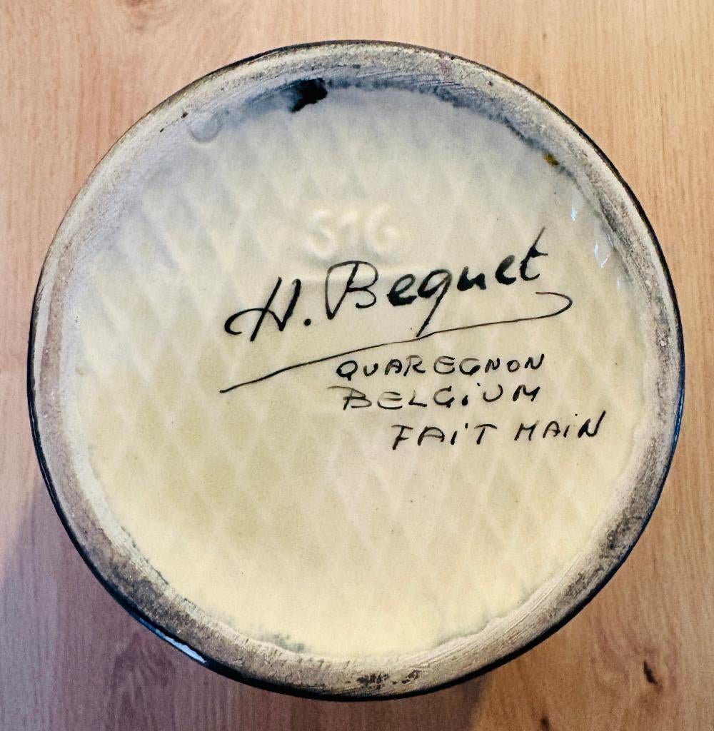 H. Bequet vintage vaas, model 516, Ophalen