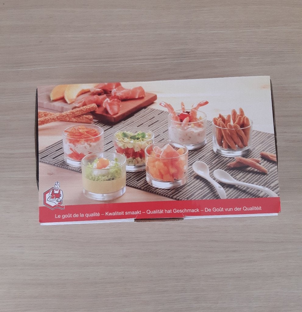 Nieuw! Set van 6 apero glaasjes (5 cm hoog), Ophalen of Verzenden, Nieuw, Kan