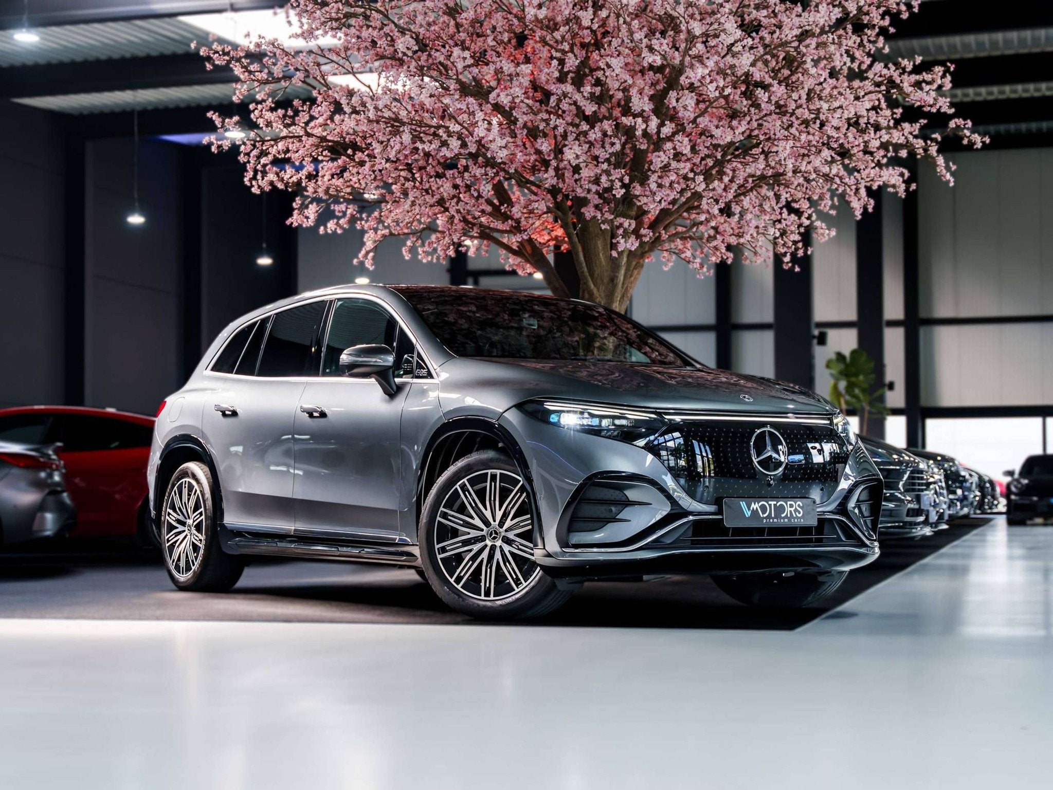 Mercedes-Benz EQS SUV 450+ 108.4 kWh - AMG Line - 7-zit - Pa, Cuir, Achat, Entreprise, Noir