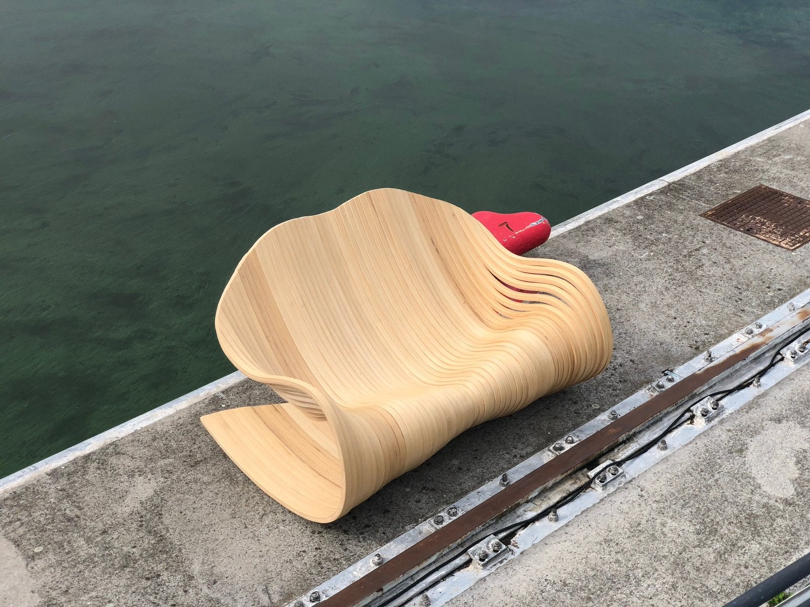 Design parametrische bank, Ophalen, Hout
