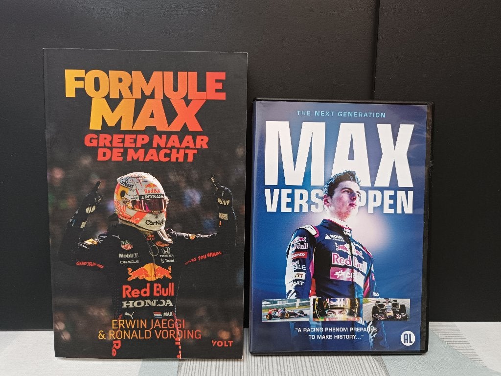 F1 - Max Verstappen - Boek - DVD - Red Bull Racing, Tous les âges, Enlèvement ou Envoi, Comme neuf, Documentaire