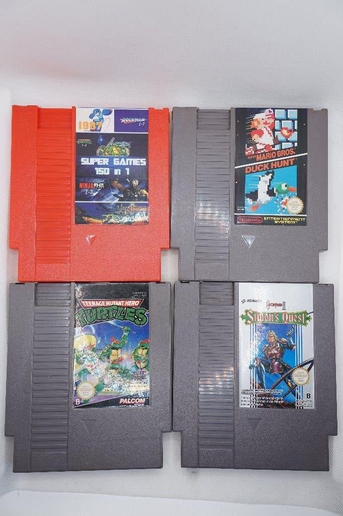 Lot van 4 NES games, Games en Spelcomputers, Avontuur en Actie, Gebruikt, 1 speler, Eén computer