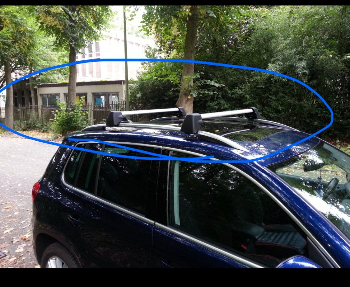 barre de toit volkswagen 2010 tiguan originale, Enlèvement, Comme neuf