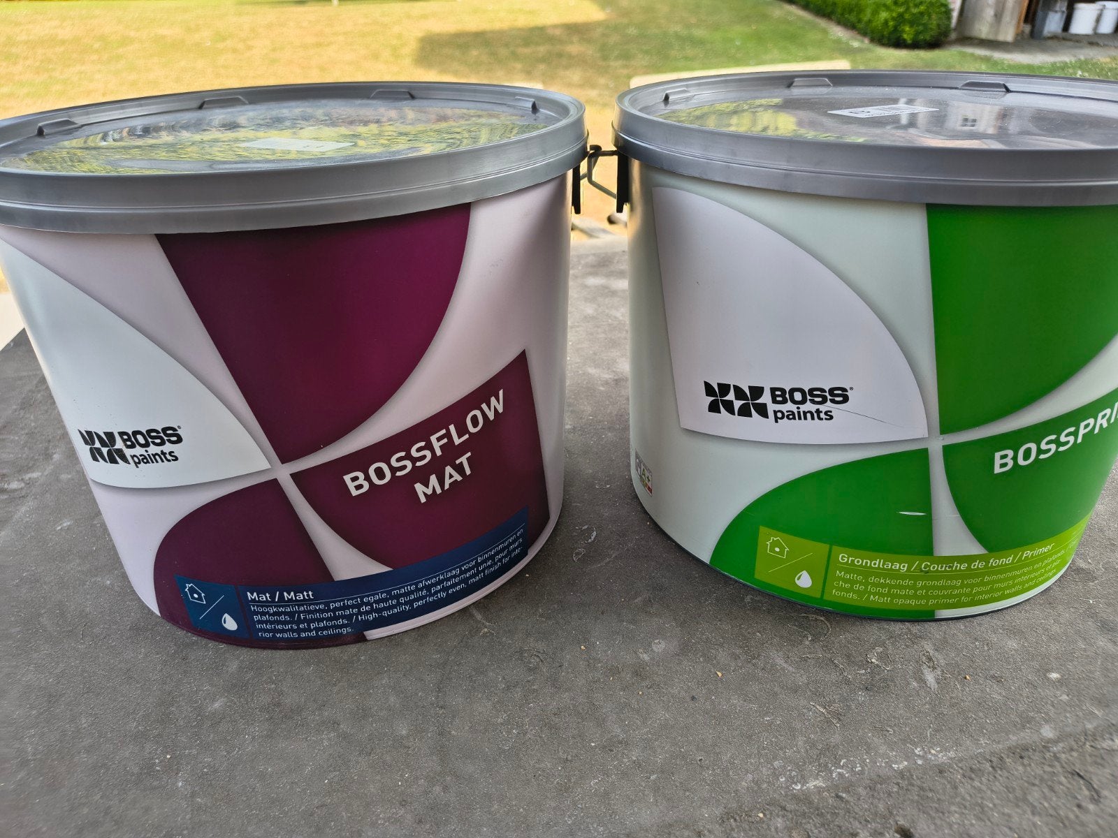 Peinture Boss de haute qualité. Couleur « Beige relaxant » N, Bricolage & Construction, Peinture, Vernis & Laque, Enlèvement, Beige