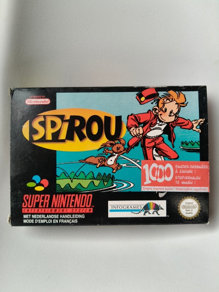 Super Nintendo SNES spel Spirou / Robbedoes PAL - nieuw, Games en Spelcomputers, Ophalen of Verzenden, Nieuw, Platform