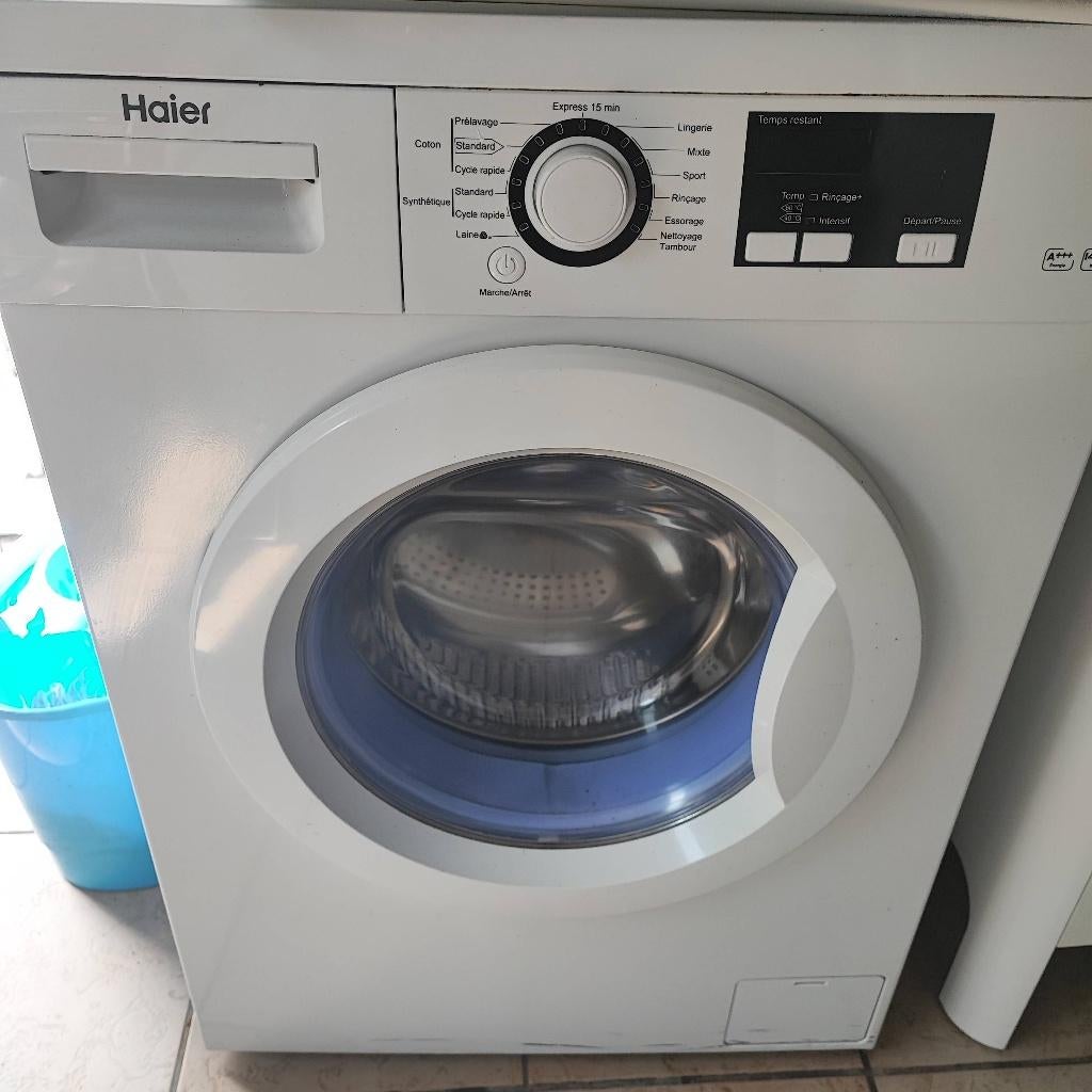 Haier, Elektronische apparatuur, Wasmachines, Ophalen, Zo goed als nieuw, Voorlader