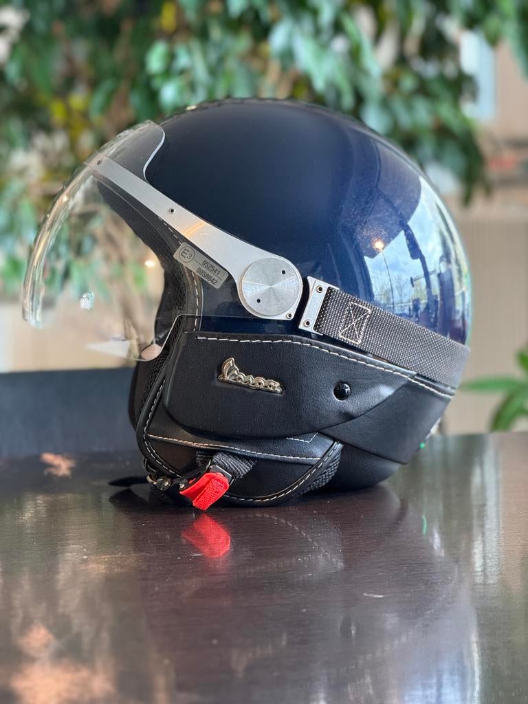 Originele vespa helm, granturismo ,large 59/60 gr.1150 blauw, Enlèvement, Comme neuf