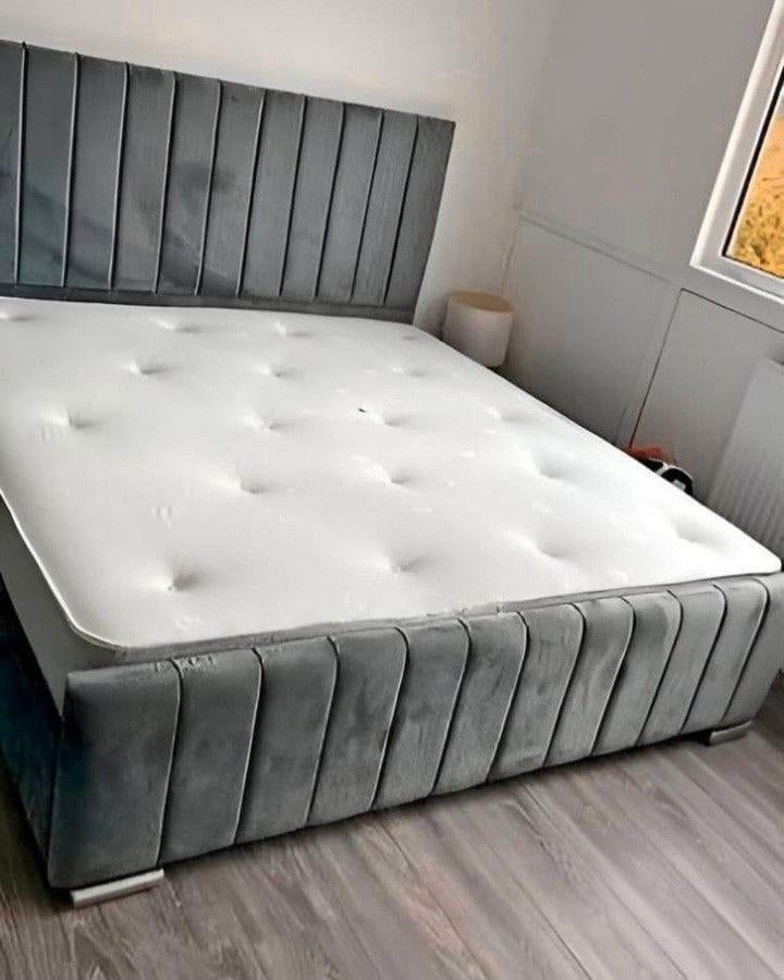 Luxe Bed met Hoofdbord – Perfect voor Elke Slaapkamer, Envoi, Noir