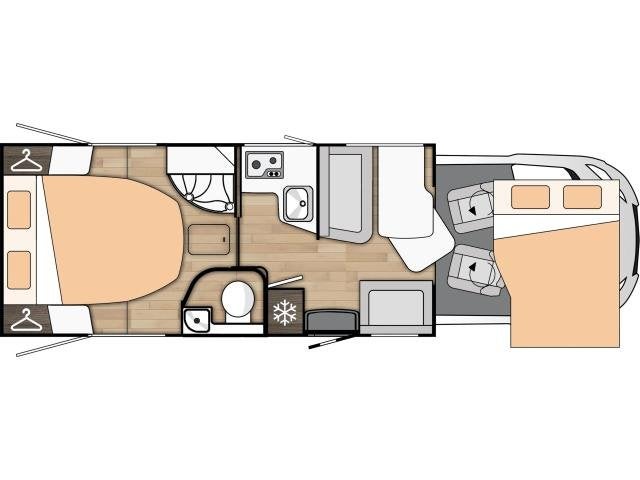 Benimar Cocoon 496 Ford 170 PK aut., Caravanes & Camping, Caméra de recul, Entreprise, Automatique, Siège en L