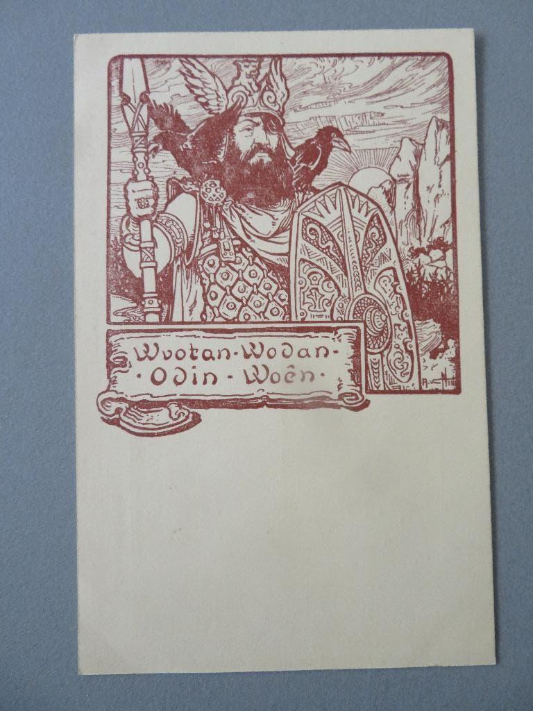 PK oude Germaanse Goden Alfred van Neste god WODAN, Ophalen of Verzenden, Ongelopen, Sterren en Beroemdheden