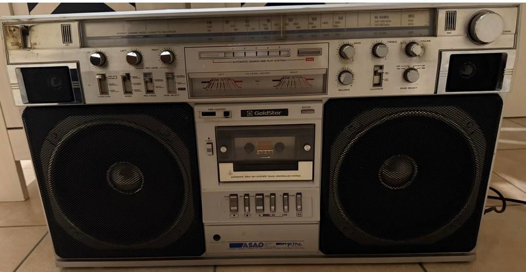 Boombox Goldstar, Ophalen, Gebruikt