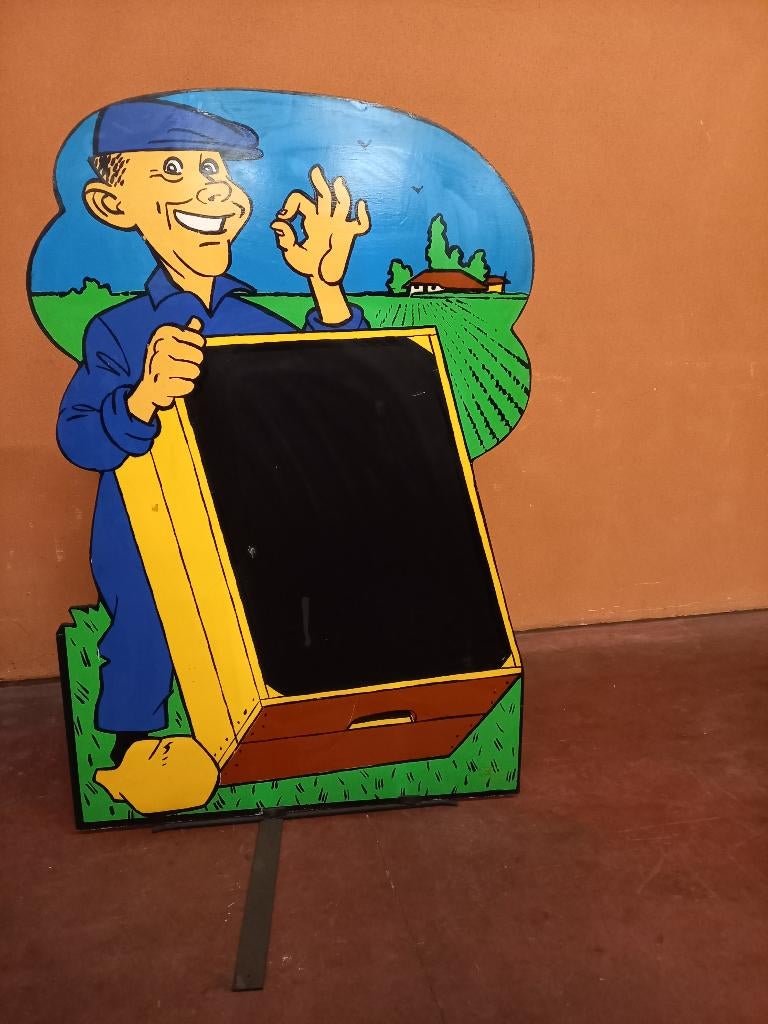VINTAGE STOEPBORD, Verzamelen, Merken en Reclamevoorwerpen, Ophalen, Zo goed als nieuw, Reclamebord
