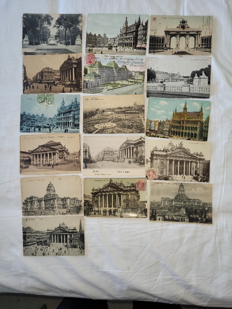 cartes postales anciennes de Bruxelles, Enlèvement, Avant 1920, Affranchie, Bruxelles (Capitale)