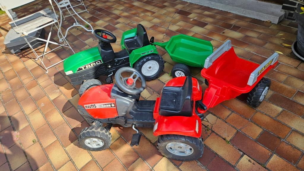 tractorfietsjes met aanhangwagentje, Ophalen, Gebruikt