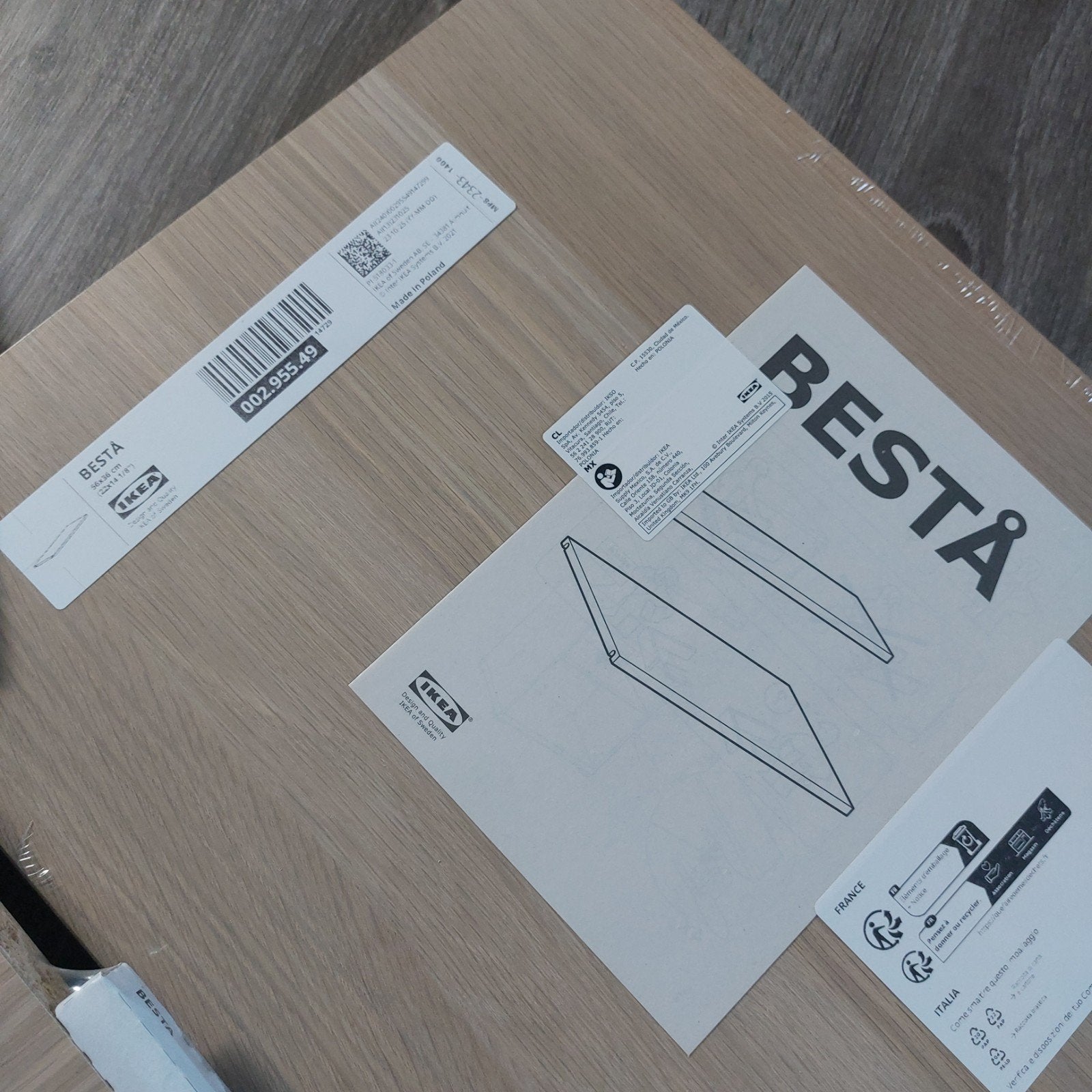 Ikea Bestå, legplanken, Ophalen