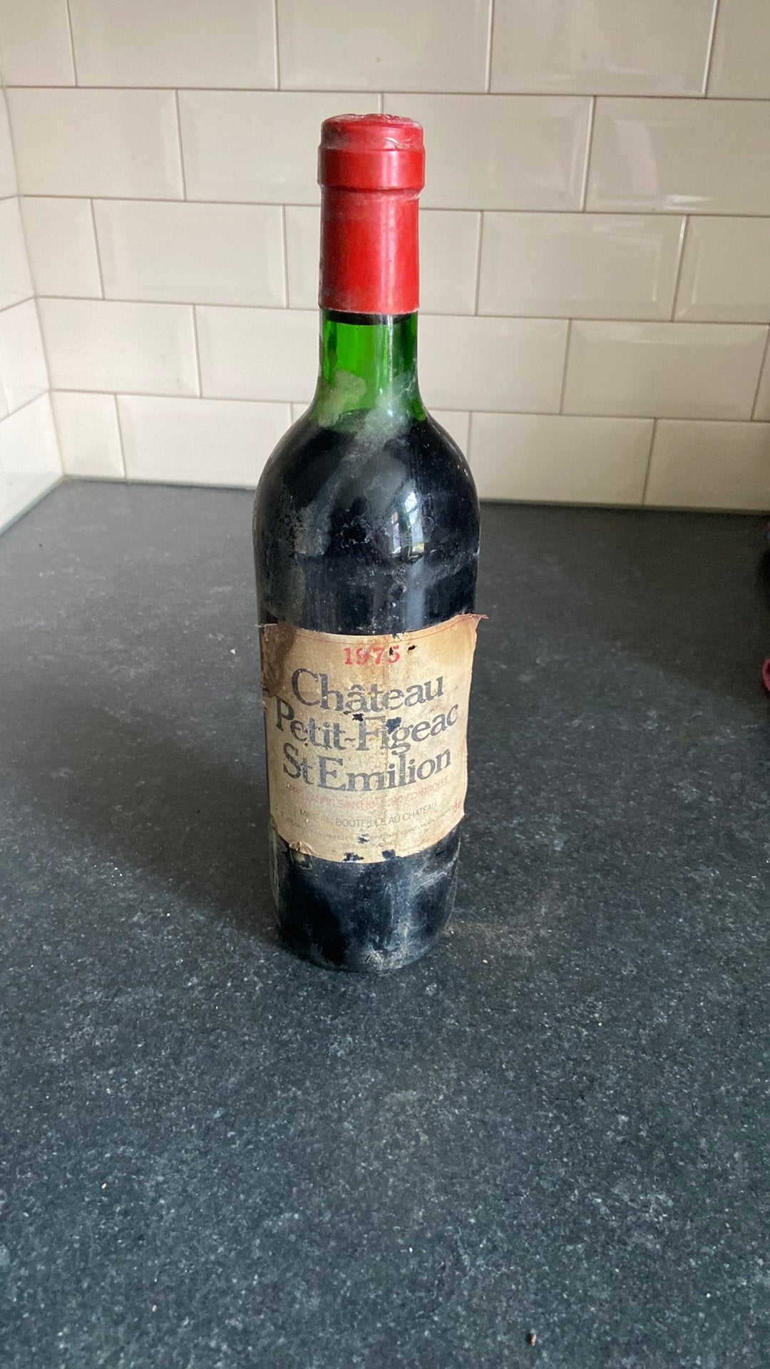 Château Petit-Figeac St Emilion, Ophalen, Zo goed als nieuw, Rode wijn