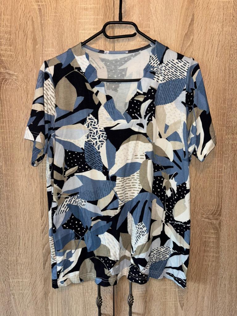 T-shirt, Kleding | Dames, Grote Maten, Ophalen of Verzenden, Zo goed als nieuw, Blauw, Shirt of Top