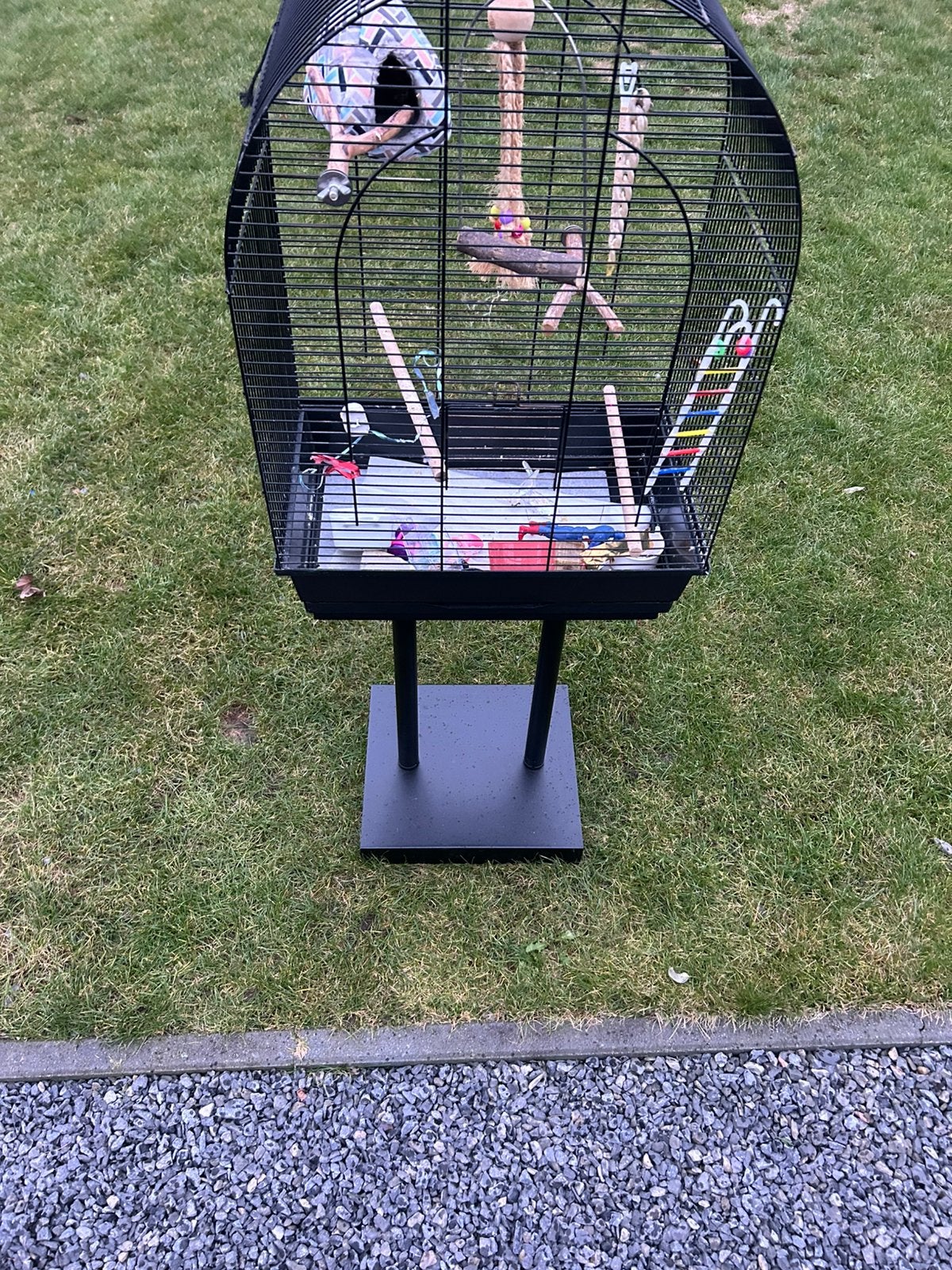 Vogelkooi met staander, Ophalen, Zo goed als nieuw, Vogelkooi