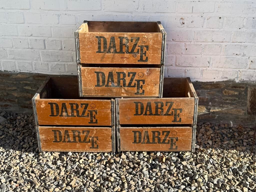 6 houte bakken, Ophalen, Gebruikt