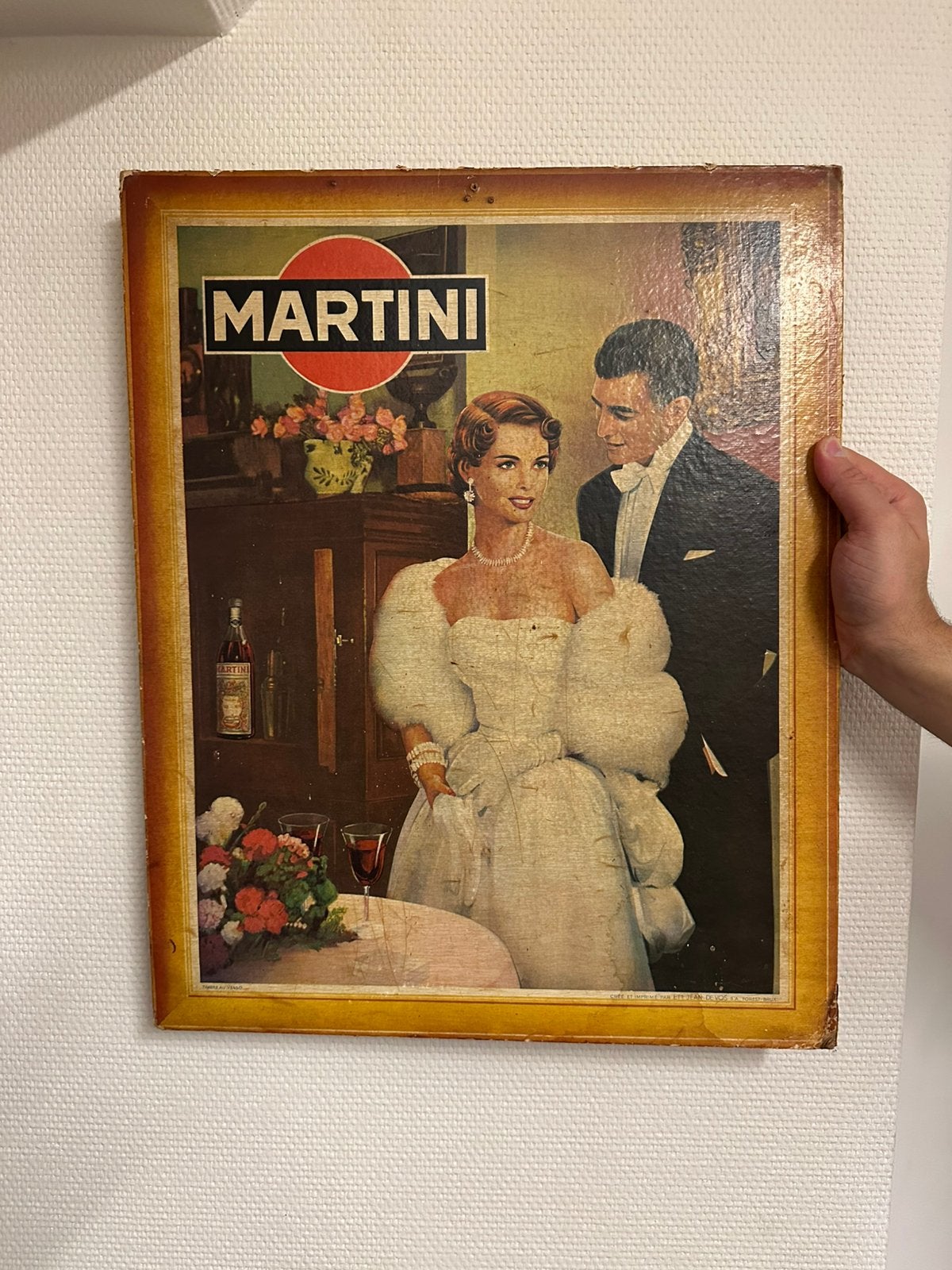 Martini reclamebord, Verzamelen, Ophalen of Verzenden, Zo goed als nieuw, Reclamebord