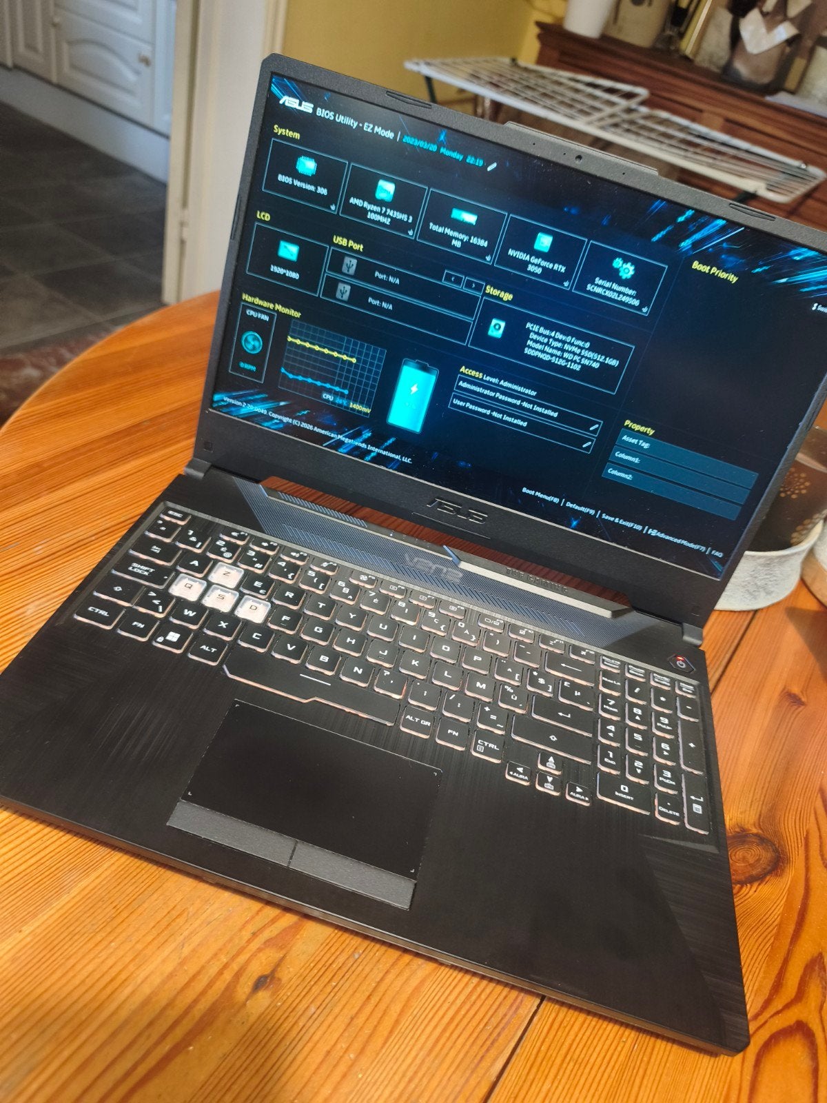 ASUS TUF A15 - 16GB, 500GB SSD, GEFORCE RTX 3050, Ophalen, Zo goed als nieuw, Gaming, SSD
