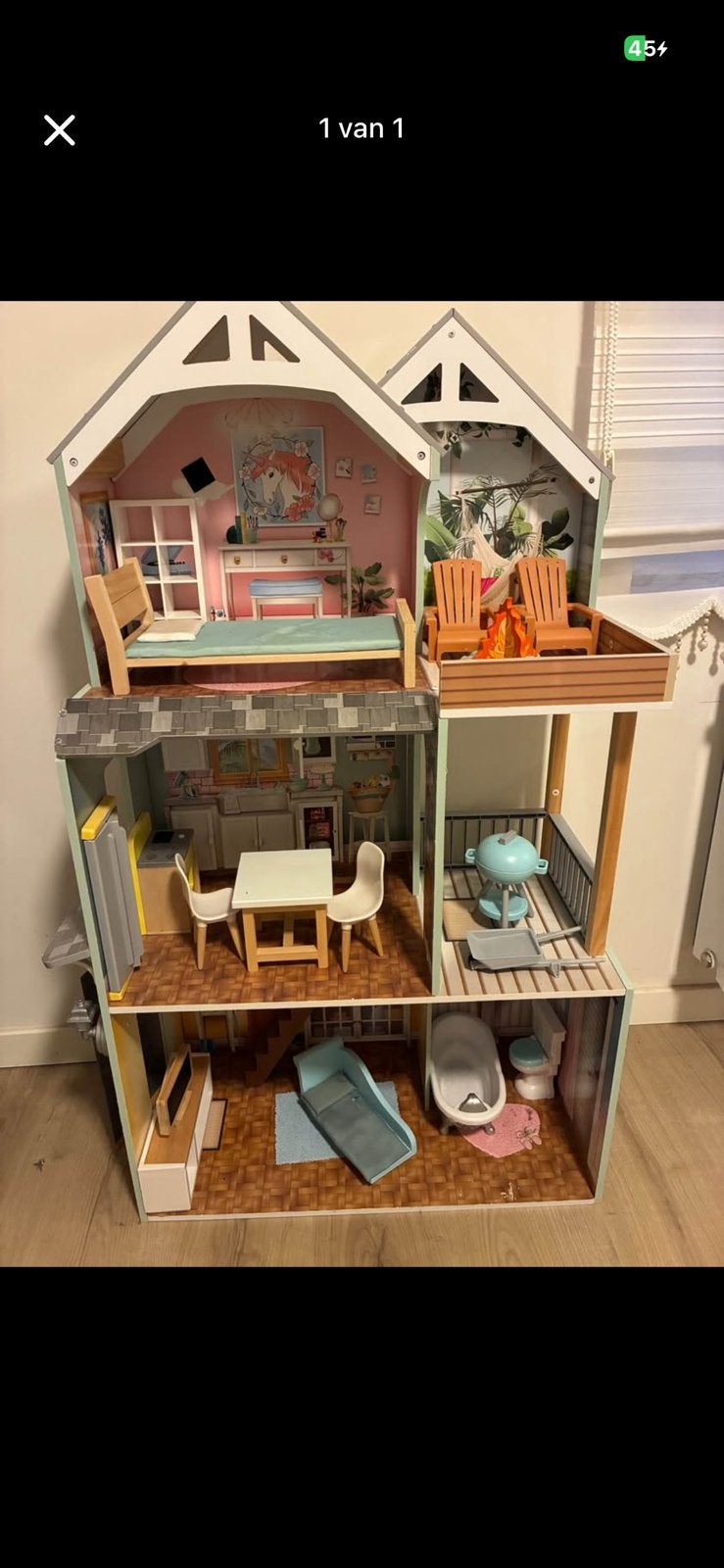 Poppenhuis, Kinderen en Baby's, Ophalen, Zo goed als nieuw, Poppenhuis