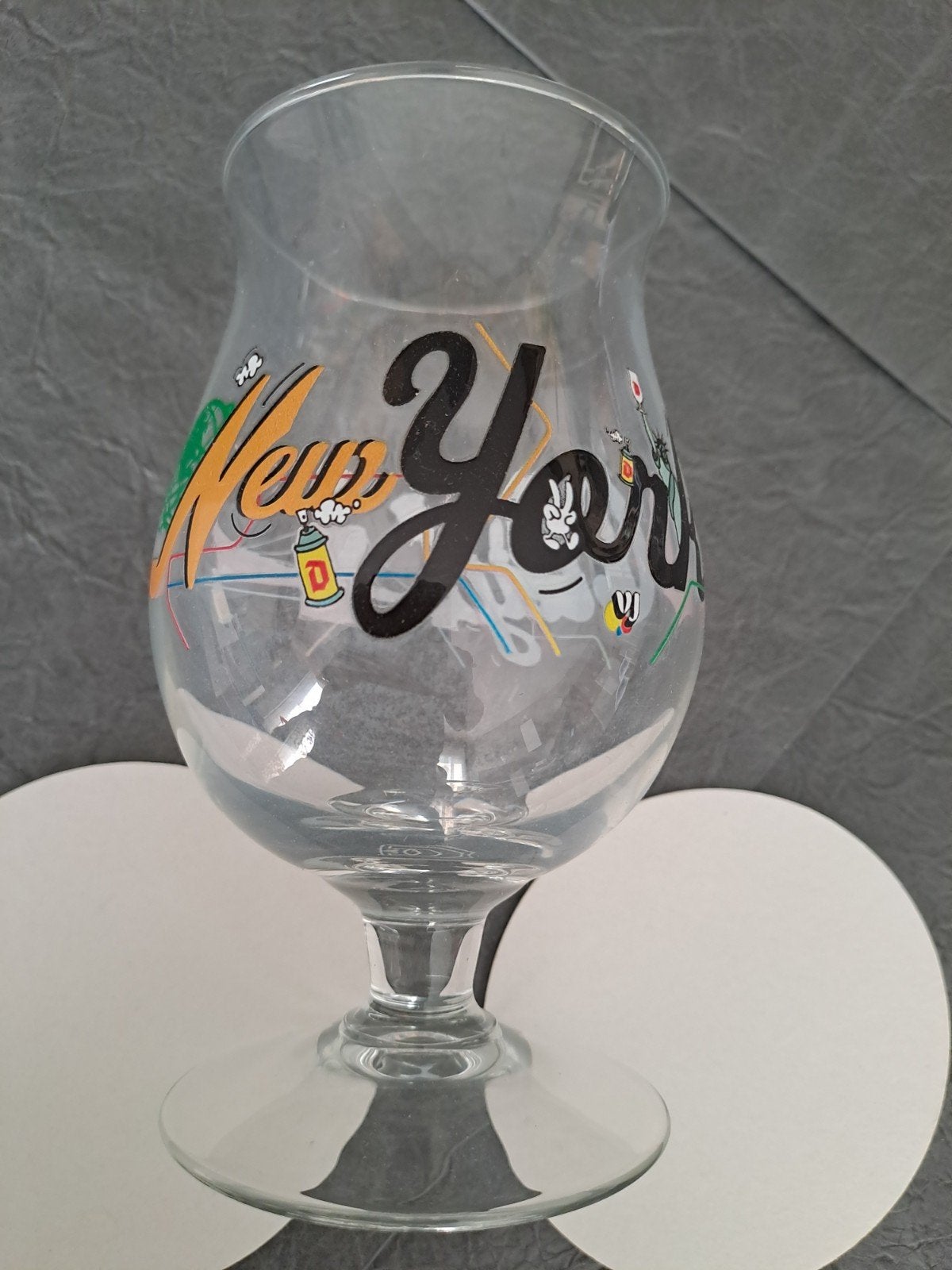 Verre Duvel Moortgat New York City, Collections, Marques de bière, Enlèvement ou Envoi, Duvel