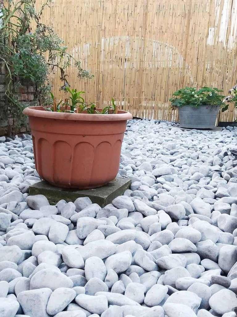 Carrara keien, Tuin en Terras, Grind, Keien en Split, Zo goed als nieuw, Kei, Wit, Marmer, Ophalen