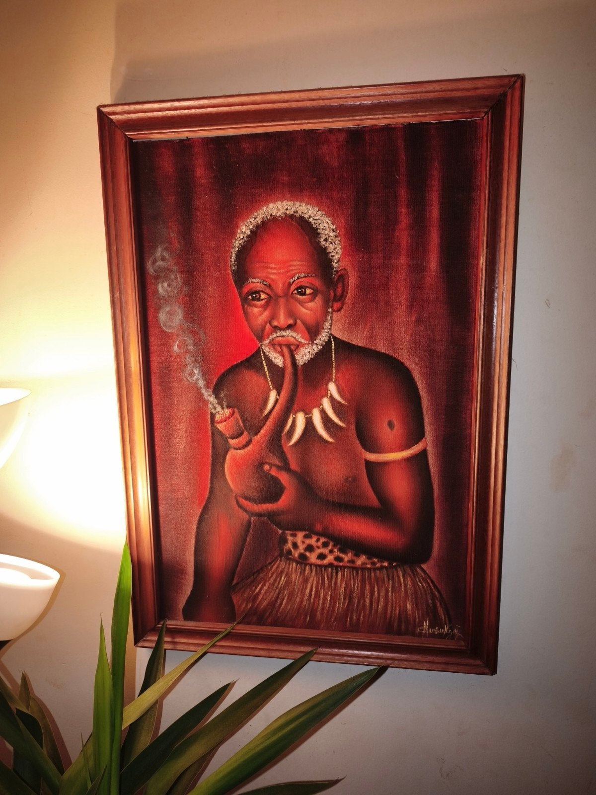 peinture à l'huile Musungayi Kandolo paire et une de Bondo, Enlèvement