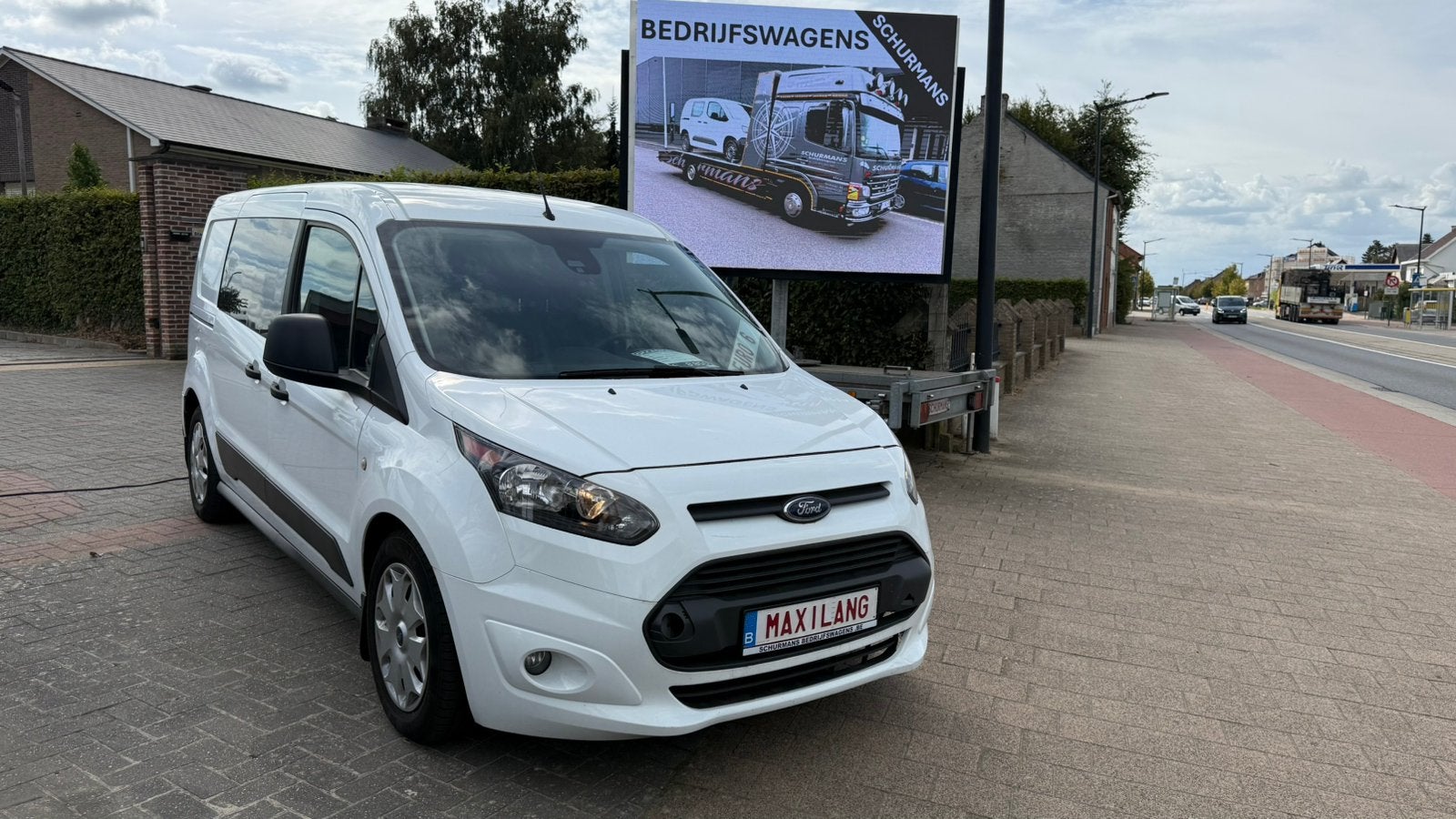 Ford Connect 1.5 dci maxi lang met inrichting 3 zitter, Auto's, Euro 6, 4 cilinders, Wit, Bedrijf