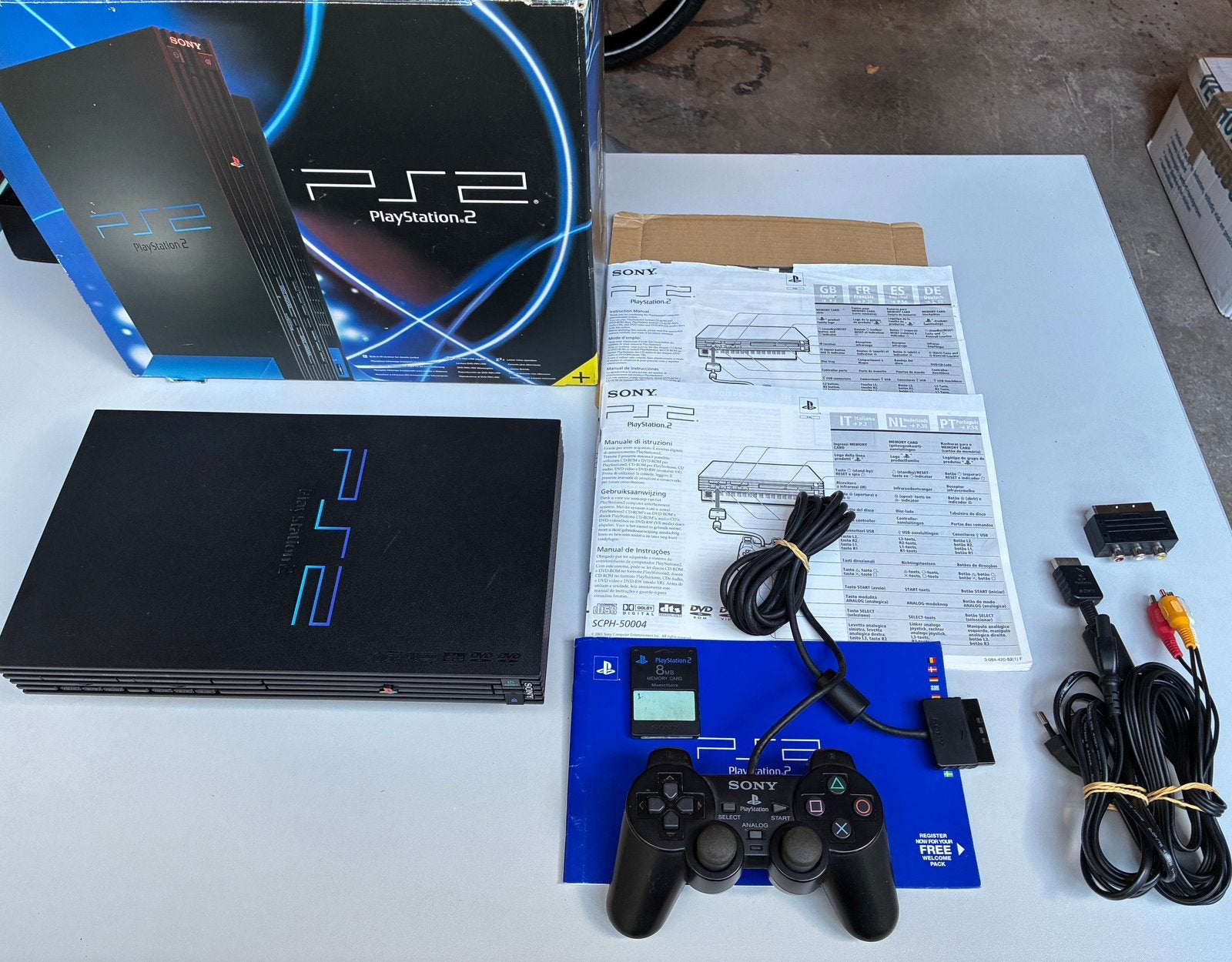 Sony PlayStation 2 (PS2) Model 50004 in doos - Nette staat, Gebruikt, Ophalen of Verzenden, Met geheugenkaart, Met 1 controller